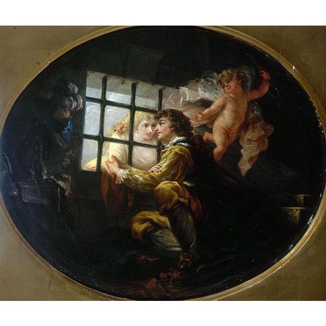 Lovelace In Prison, Scene From Richard Lovelace's Lucasta by John Francis Rigaud
